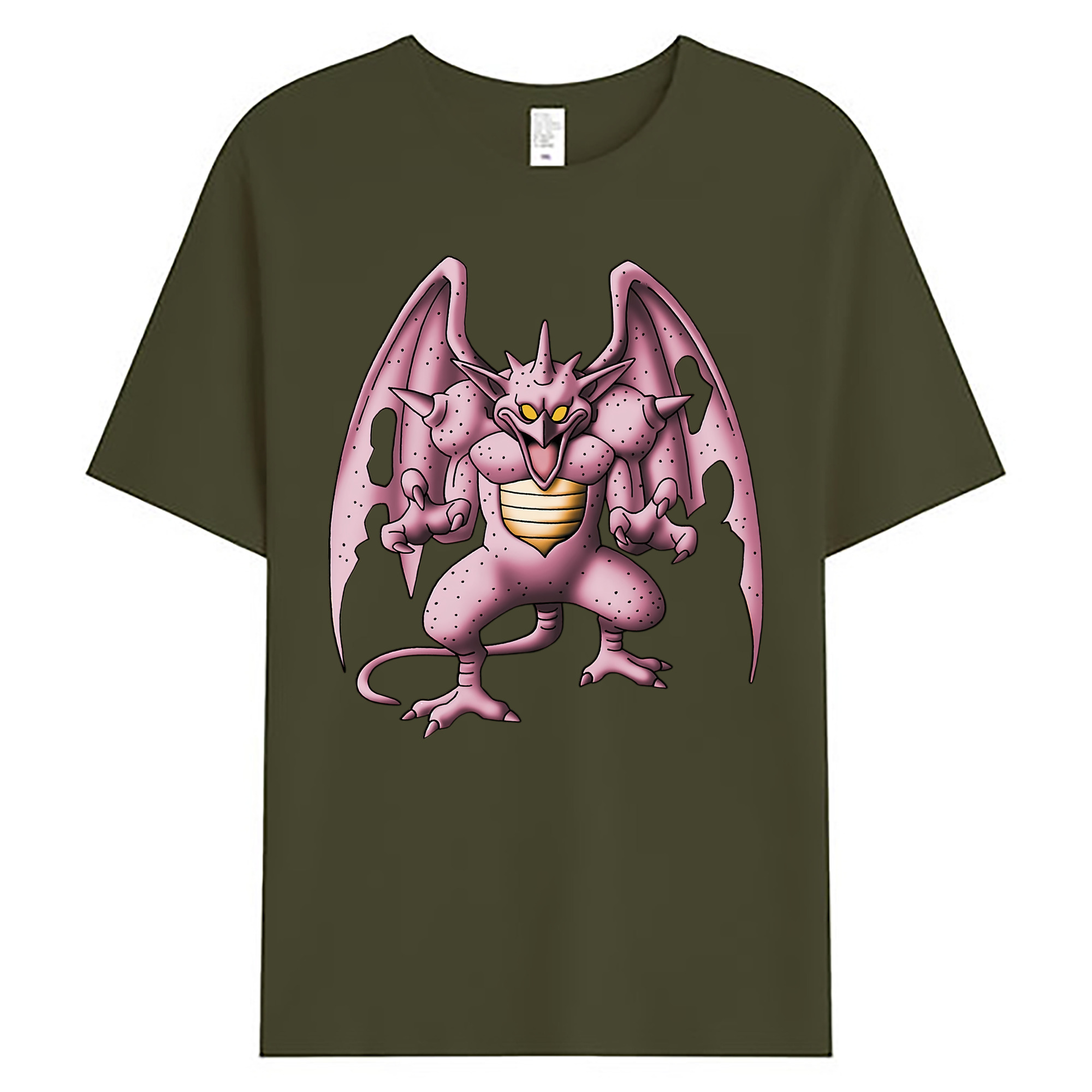 （画像用） ドラゴンクエスト Doragon Kuesuto Dragon Quest 綿100％ メンズ半袖Tシャツ｜肌触りやわらか＆通気性